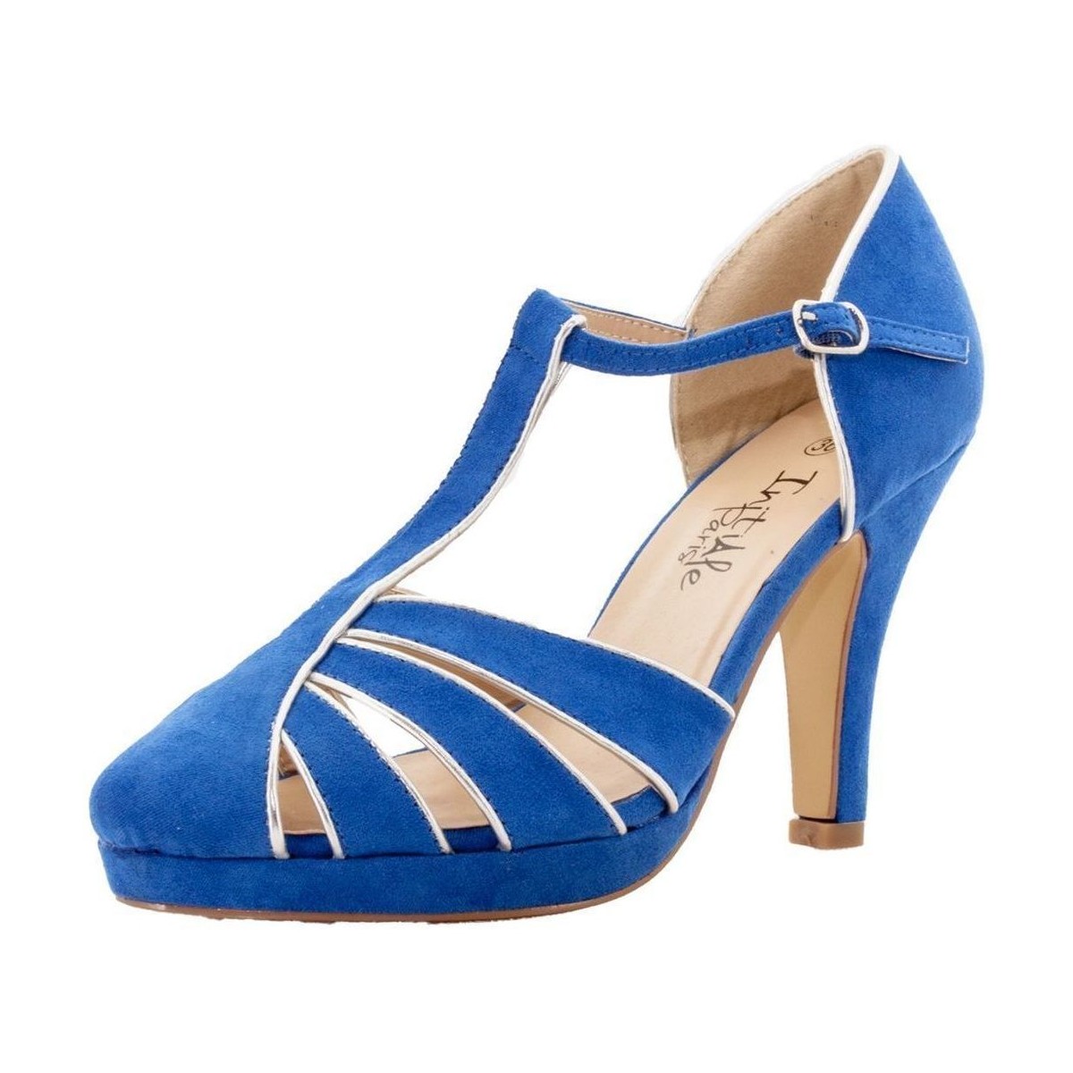Schoenen Dames Sandalen / Open schoenen Initiale Paris VIVETA Blauw