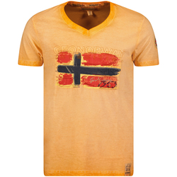Textiel Heren T-shirts korte mouwen Geo Norway SW1561HGN-ORANGE Orange