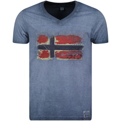 Textiel Heren T-shirts korte mouwen Geo Norway SW1561HGN-NAVY Blauw
