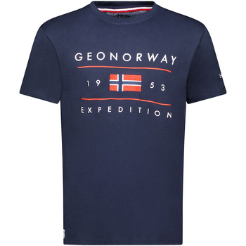Textiel Heren T-shirts korte mouwen Geo Norway SY1355HGN-Navy Marine