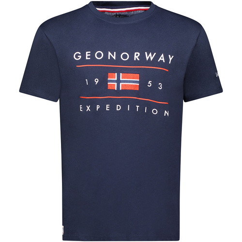 Textiel Heren T-shirts korte mouwen Geo Norway SY1355HGN-Navy Marine