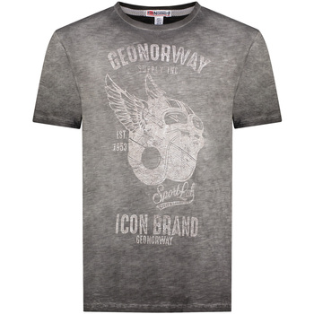 Textiel Heren T-shirts korte mouwen Geo Norway SY1360HGN-Black Grijs