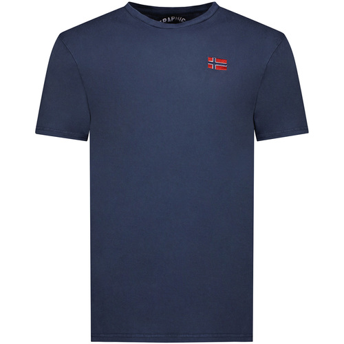 Textiel Heren T-shirts korte mouwen Geographical Norway SY1363HGN-Navy Marine
