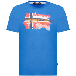 Textiel Heren T-shirts korte mouwen Geographical Norway SY1366HGN-Blue Blauw