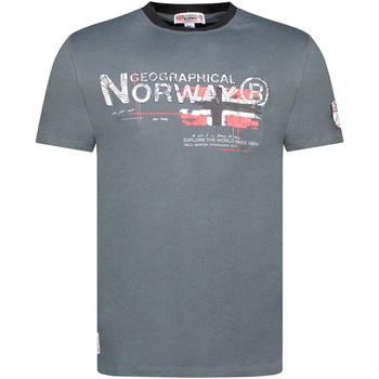 Textiel Heren T-shirts korte mouwen Geographical Norway SY1450HGN-Dark Grey Grijs