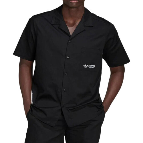 Textiel Heren Overhemden korte mouwen adidas Originals  Zwart