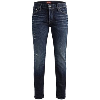 Textiel Heren Skinny Jeans Jack & Jones TOM ORIGINAL JJ 117 12141765 Blauw
