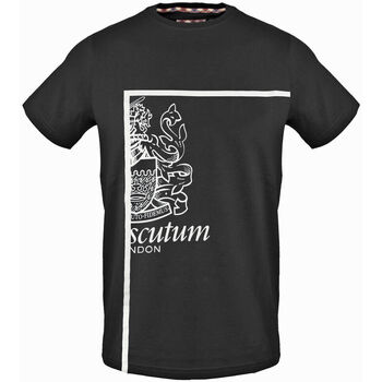 Textiel Heren T-shirts korte mouwen Aquascutum - tsia127 Zwart