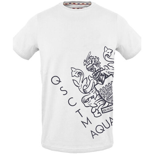 Textiel Heren T-shirts korte mouwen Aquascutum - tsia115 Wit