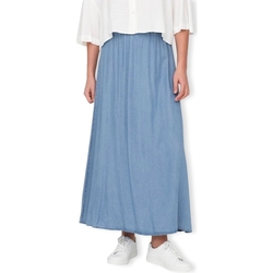 Textiel Dames Rokken Only Pena Venedig Long Skirt - Medium Blue Denim Blauw