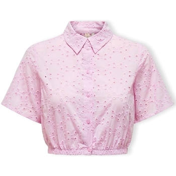 Textiel Dames Tops / Blousjes Only Kala Alicia Shirt - Pirouette Roze