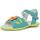 Schoenen Meisjes Sandalen / Open schoenen Boletta BOLETA  - SANDALES CUIR ENFANT FILLE 7620 BLEU Blauw