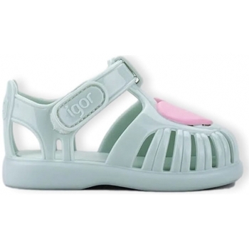 Schoenen Kinderen Sandalen / Open schoenen IGOR Baby Tobby Gloss Love - Menta Groen