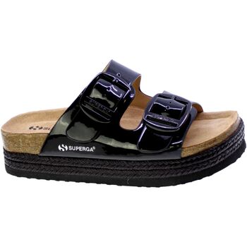 Schoenen Dames Sandalen / Open schoenen Superga Sandalo Donna Nero S11t621/24 Zwart