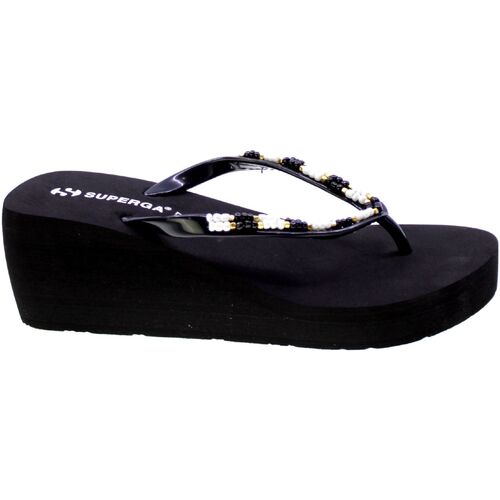 Schoenen Dames Sandalen / Open schoenen Superga Sandalo Infradito Donna Nero S24u191/24 Zwart