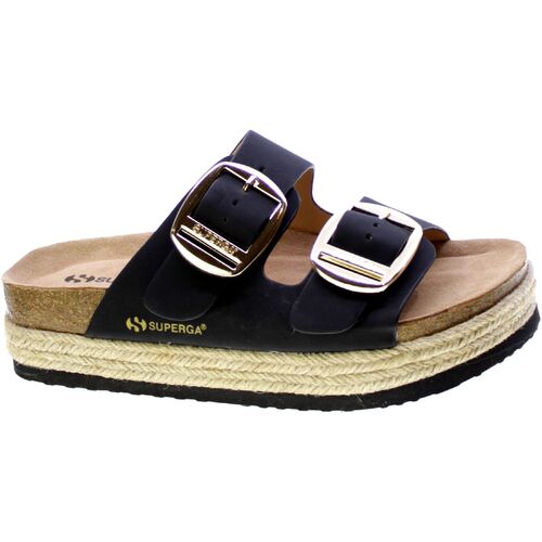 Schoenen Dames Sandalen / Open schoenen Superga Sandalo Donna Nero S11t228/24 Zwart