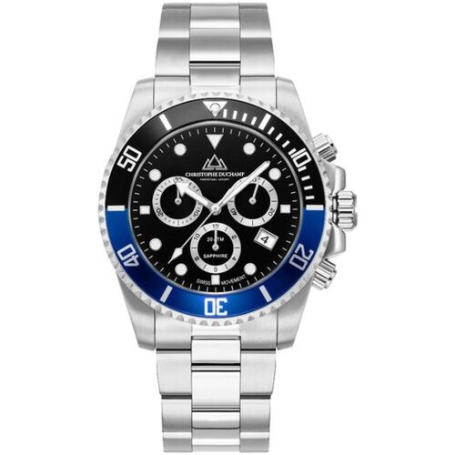 Horloges & Sieraden Heren Horloges Christophe Duchamp CD8201-02 Zilver