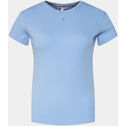 Textiel Dames T-shirts & Polo’s Tommy Jeans DW0DW17383 Blauw