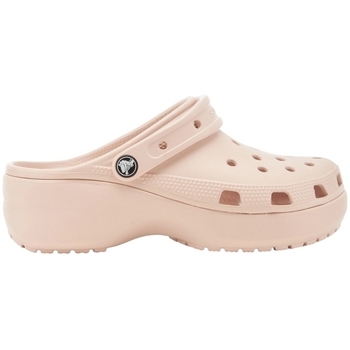 Schoenen Dames Leren slippers Crocs CLASSIC PLATFORM CLOG W Roze