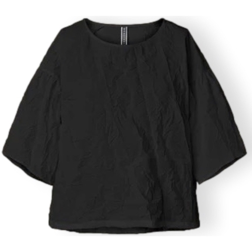 Textiel Dames Tops / Blousjes Wendykei T-Shirt 221624 - Black Zwart