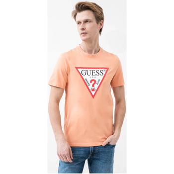 Textiel Heren T-shirts korte mouwen Guess M2YI71 I3Z14 Orange
