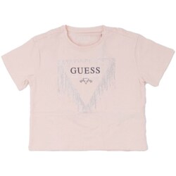 Textiel Meisjes T-shirts korte mouwen Guess J4RI24K6YW4 Roze