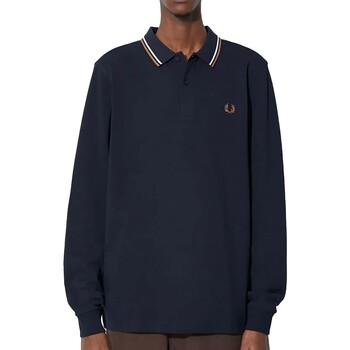 Fred Perry Fp Ls Twin Tipped Shirt Blauw