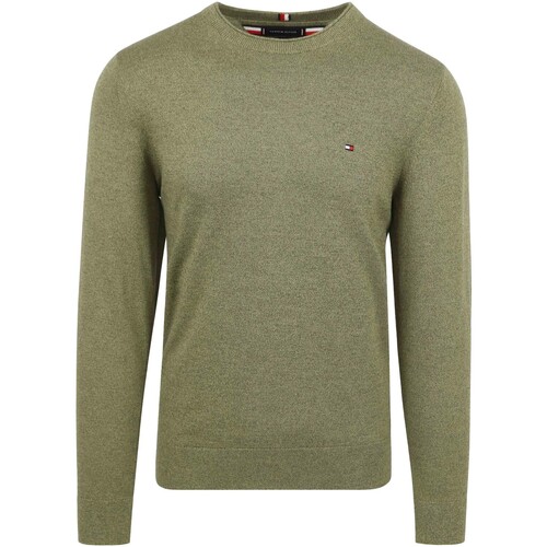 Textiel Heren Sweaters / Sweatshirts Tommy Hilfiger Mouline Organic Cott Groen