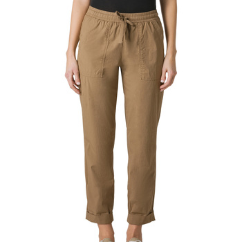 Textiel Dames Broeken / Pantalons Deha Poplin Straight Pants Brown