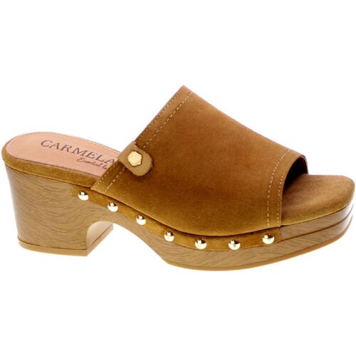 Schoenen Dames Sandalen / Open schoenen Carmela Sandalo Mules Donna Camel 161612 Beige