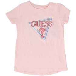 Textiel Meisjes T-shirts korte mouwen Guess J4RI47K6YW4 Roze