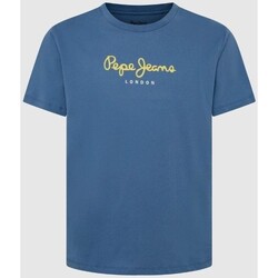 Textiel Heren T-shirts korte mouwen Pepe jeans PM508208 EGGO N Blauw