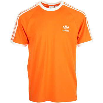 Textiel Heren T-shirts korte mouwen adidas Originals 3 Stripes Tee Shirt Orange