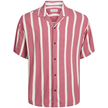 Textiel Heren Overhemden korte mouwen Jack & Jones  Roze