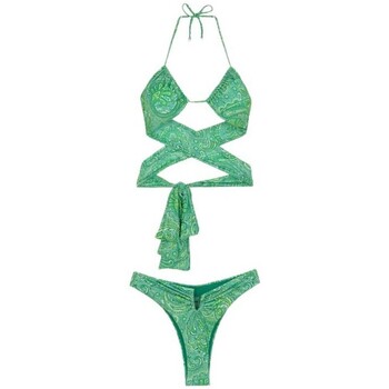 Textiel Dames Bikini's F * * K Bikini Donna Fantasia Verde Fk24-0700x12 Groen