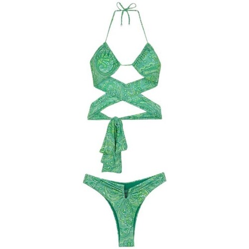 Textiel Dames Bikini's F * * K Bikini Donna Fantasia Verde Fk24-0700x12 Multicolour