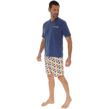 Textiel Heren Pyjama's / nachthemden Christian Cane HELIODORE Blauw
