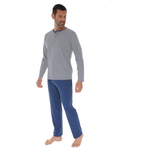 Textiel Heren Pyjama's / nachthemden Christian Cane HYPPOLITE Blauw