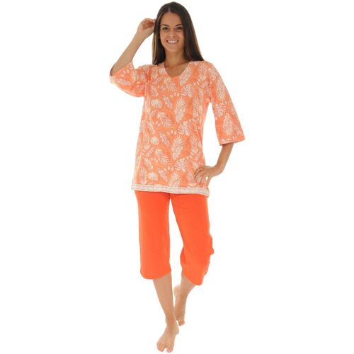 Textiel Dames Pyjama's / nachthemden Christian Cane GARRYA Orange