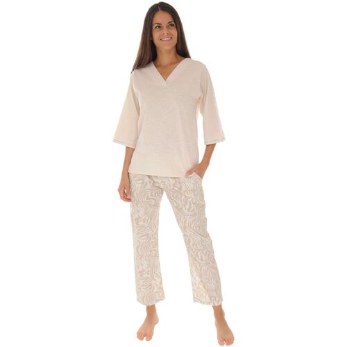 Textiel Dames Pyjama's / nachthemden Christian Cane GEORGINA Beige