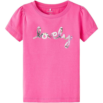 Textiel Meisjes T-shirts korte mouwen Name it Nmfkivi Ls Top Roze
