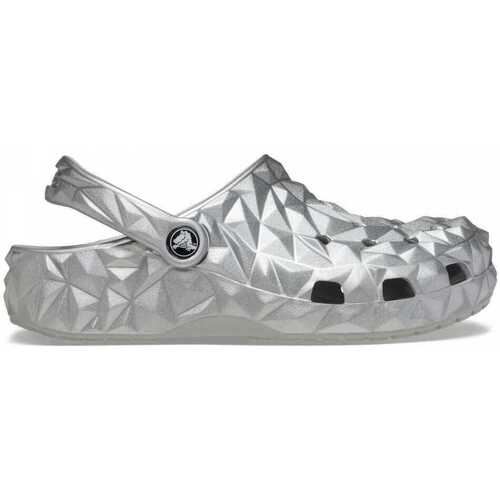 Schoenen Dames Sandalen / Open schoenen Crocs Cls metallic geometric clog Zilver