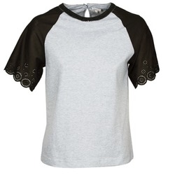 Textiel Dames T-shirts korte mouwen Manoush FANCY Grijs / Zwart