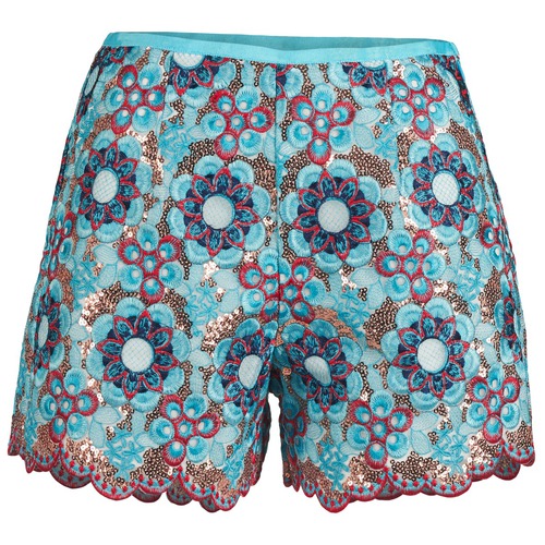 Textiel Dames Korte broeken / Bermuda's Manoush FRESQUE Blauw