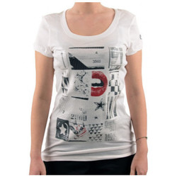 Textiel Dames T-shirts & Polo’s Converse t.shirt donna Paillettes Wit