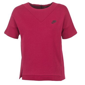 Textiel Dames Sweaters / Sweatshirts Nike TECH FLEECE CREW Bordeaux