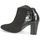 Schoenen Dames Low boots France Mode NANTES Zwart / Verni