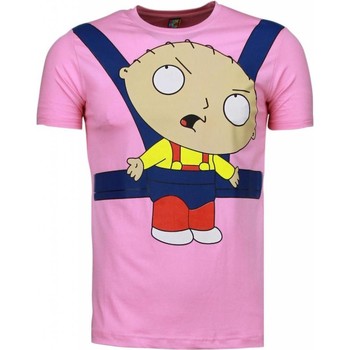 Textiel Heren T-shirts korte mouwen Local Fanatic Baby Stewie Roze