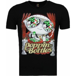 Textiel Heren T-shirts korte mouwen Local Fanatic Poppin Stewie Zwart
