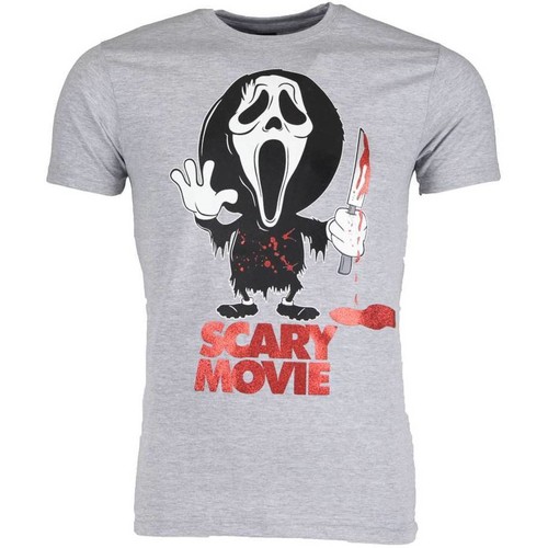 Textiel Heren T-shirts korte mouwen Local Fanatic Scary Movie Grijs